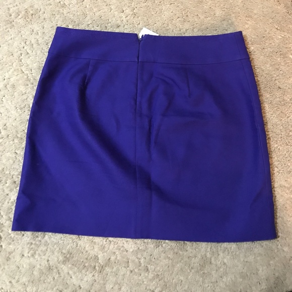 J Crew double-serge cotton mini skirt purple - Picture 2 of 2